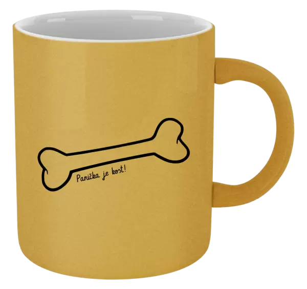 Metalický hrnek Panička je kost