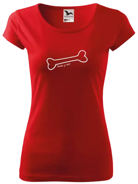 Dámské tričko Panička je kost