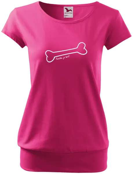 Dámské tričko Panička je kost