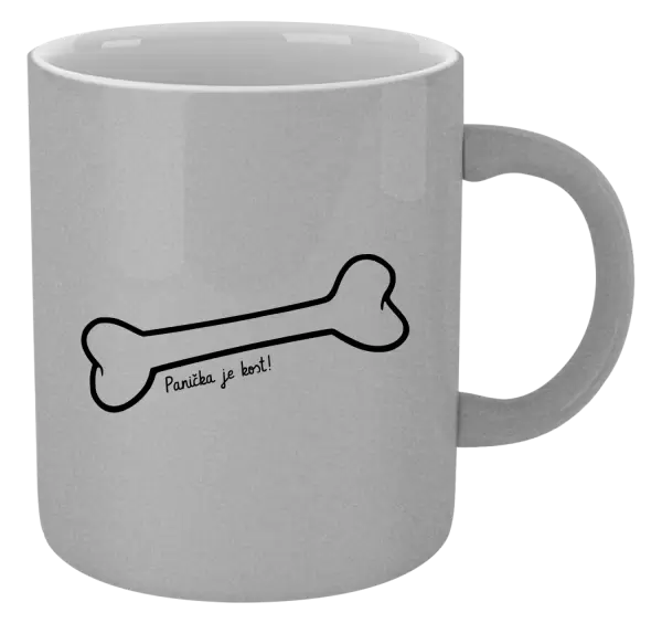 Metalický hrnek Panička je kost