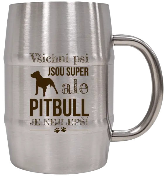Nerezový chladicí půllitr Pitbull je nejlepší
