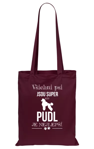 Látková taška Pudl je nejlepší