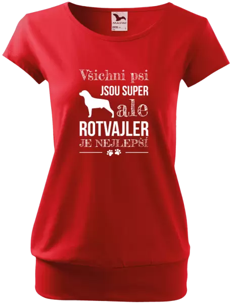 Dámské tričko Rotvajler je nejlepší