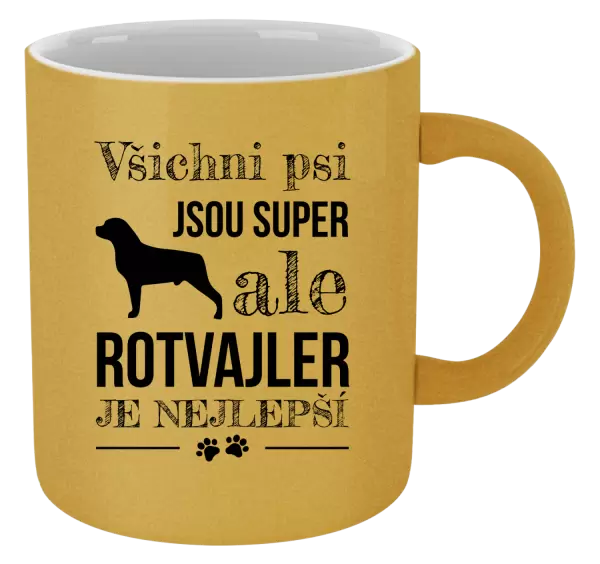 Metalický hrnek Rotvajler je nejlepší