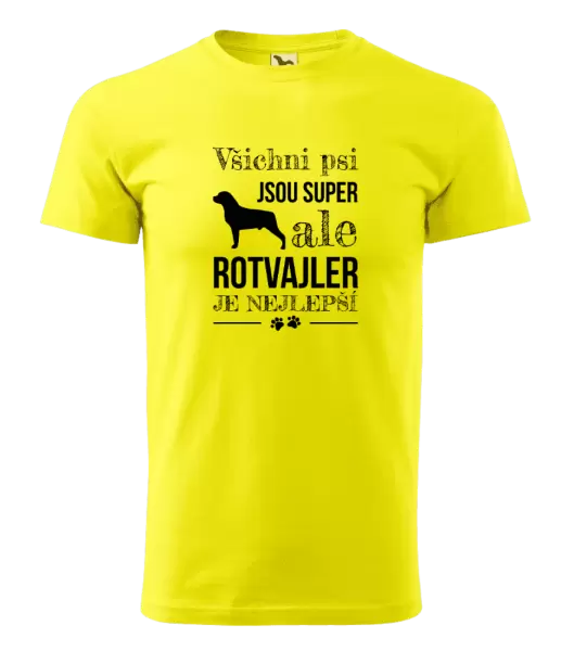 Pánské tričko Rotvajler je nejlepší
