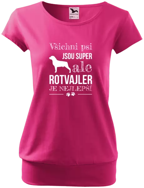 Dámské tričko Rotvajler je nejlepší