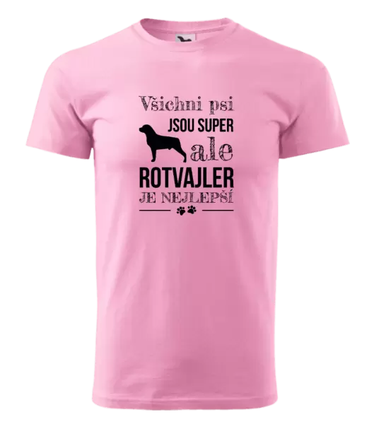Pánské tričko Rotvajler je nejlepší