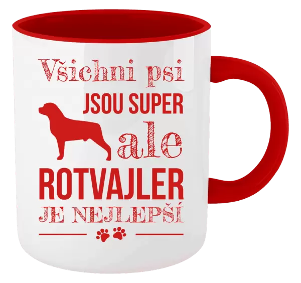 Hrnek Rotvajler je nejlepší