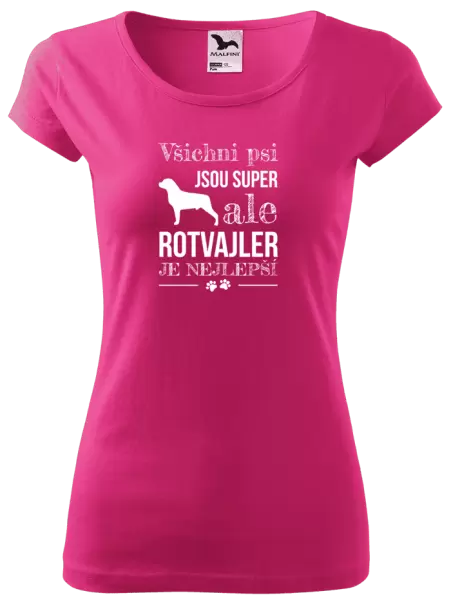 Dámské tričko Rotvajler je nejlepší