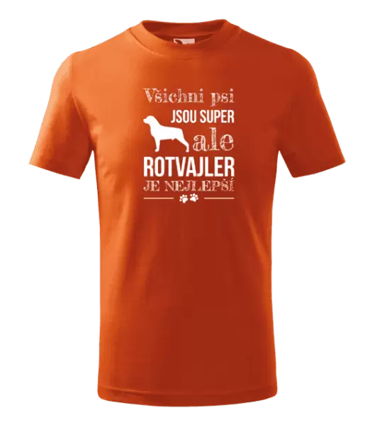 Dětské tričko Rotvajler je nejlepší