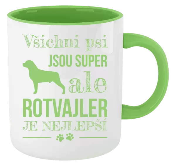 Hrnek Rotvajler je nejlepší