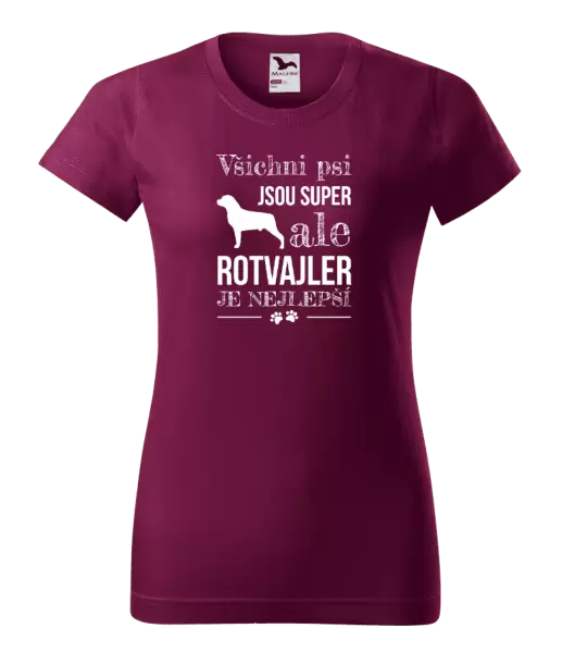 Dámské tričko Rotvajler je nejlepší