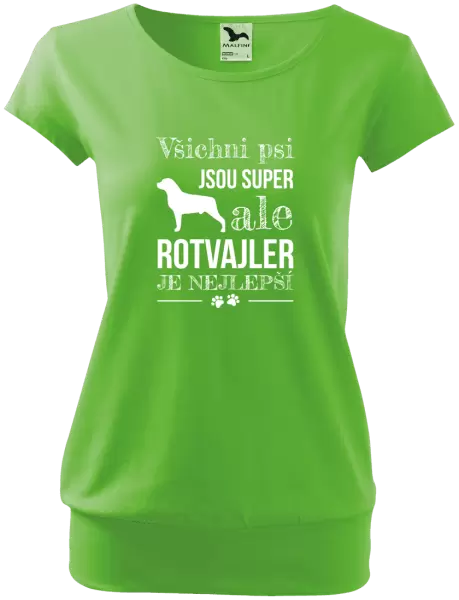 Dámské tričko Rotvajler je nejlepší
