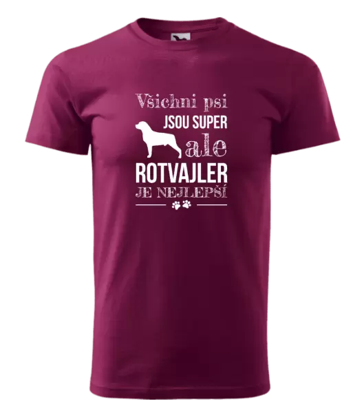 Pánské tričko Rotvajler je nejlepší