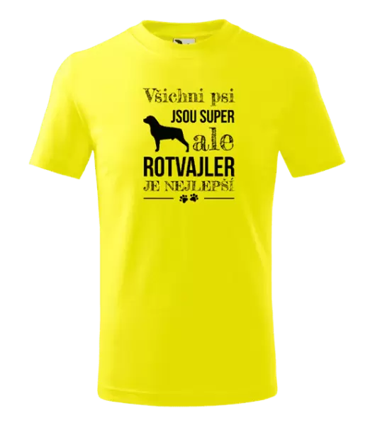 Dětské tričko Rotvajler je nejlepší