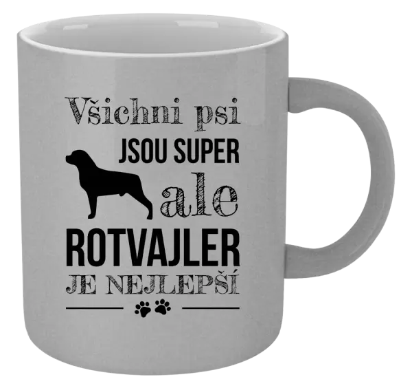 Metalický hrnek Rotvajler je nejlepší