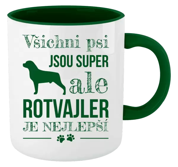 Hrnek Rotvajler je nejlepší