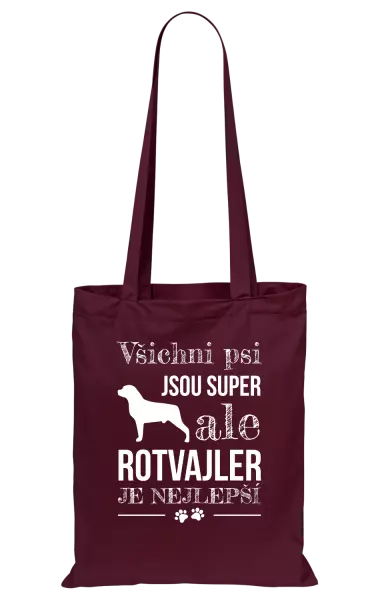 Látková taška Rotvajler je nejlepší