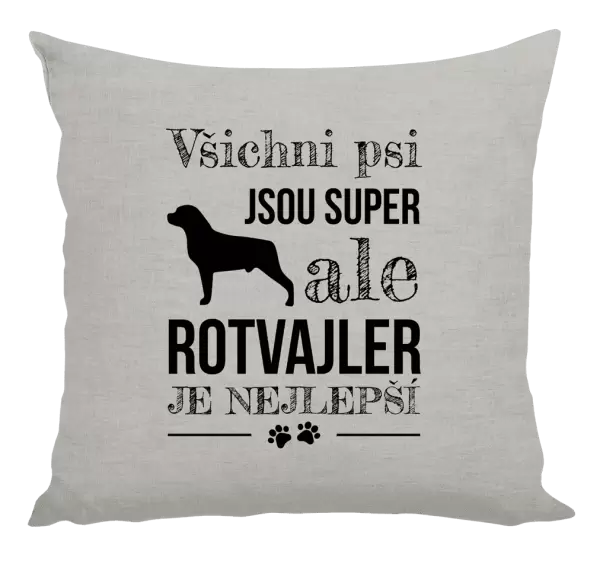 Polštář Rotvajler je nejlepší