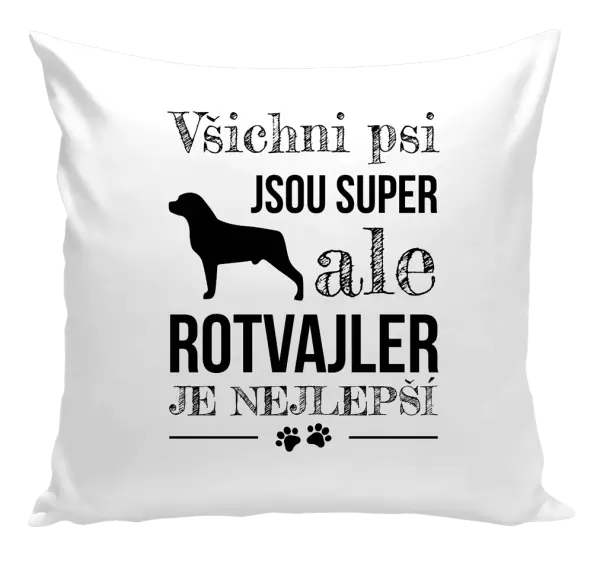Polštář Rotvajler je nejlepší
