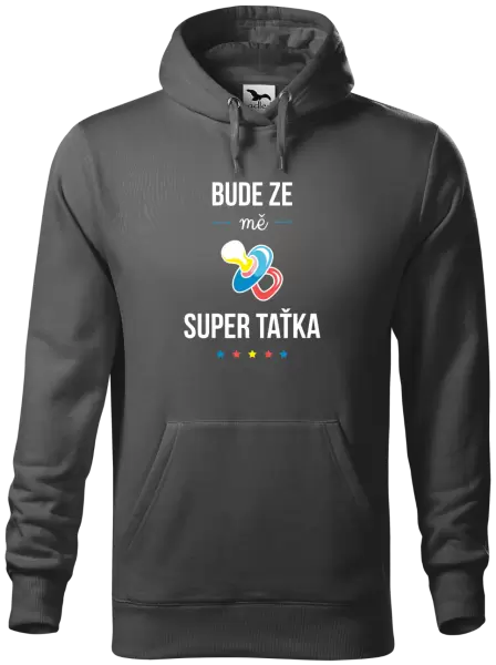 Pánská mikina Bude ze mě super taťka