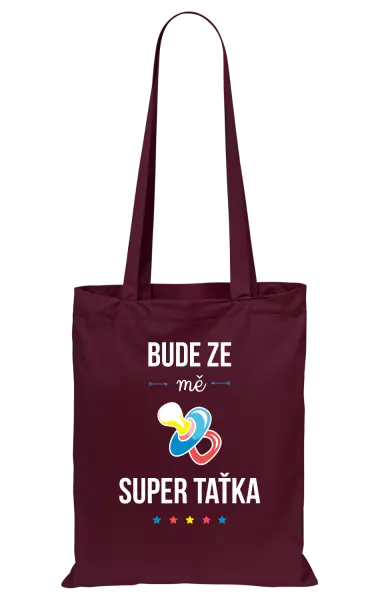 Látková taška Bude ze mě super taťka
