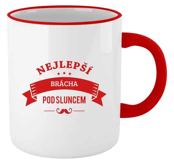 Hrnek Nejlepší brácha pod sluncem, knírek