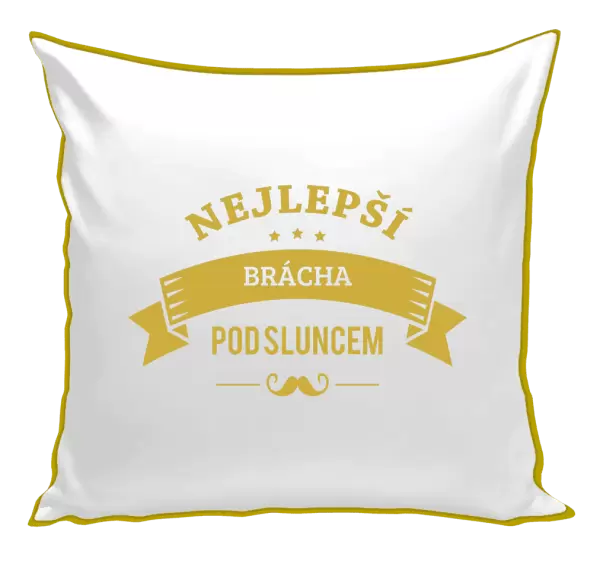 Polštář Nejlepší brácha pod sluncem, knírek