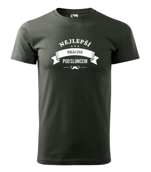 Pánské tričko Nejlepší brácha pod sluncem, knírek