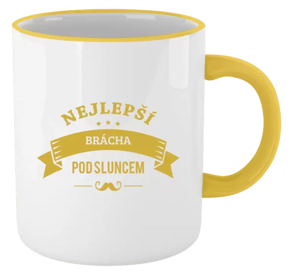 Hrnek Nejlepší brácha pod sluncem, knírek