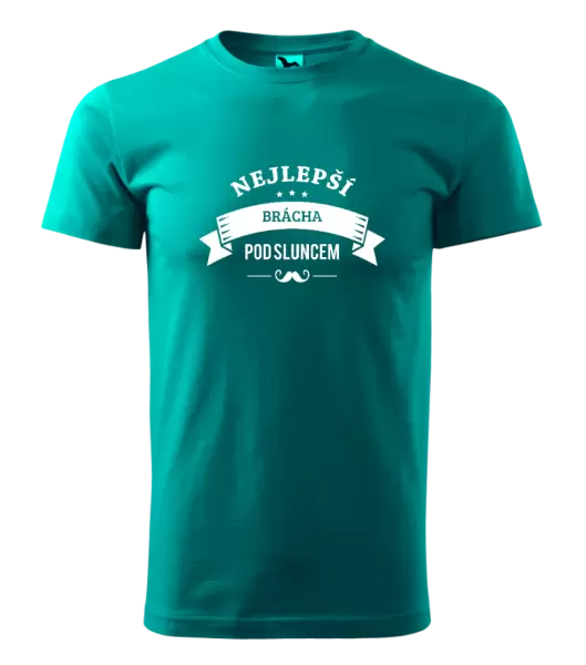 Pánské tričko Nejlepší brácha pod sluncem, knírek