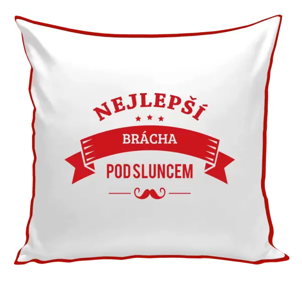 Polštář Nejlepší brácha pod sluncem, knírek