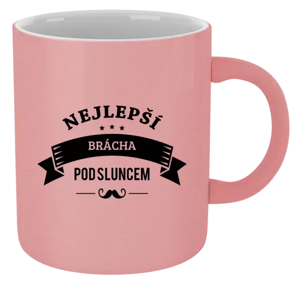 Metalický hrnek Nejlepší brácha pod sluncem, knírek