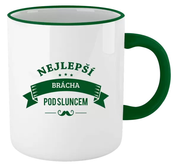 Hrnek Nejlepší brácha pod sluncem, knírek