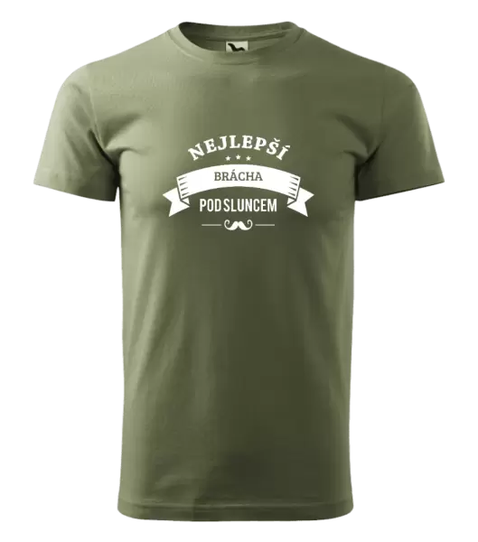 Pánské tričko Nejlepší brácha pod sluncem, knírek