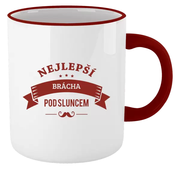 Hrnek Nejlepší brácha pod sluncem, knírek