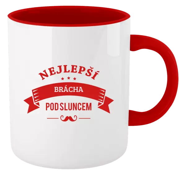 Hrnek Nejlepší brácha pod sluncem, knírek