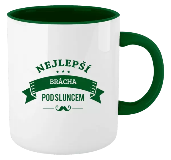 Hrnek Nejlepší brácha pod sluncem, knírek