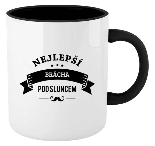 Hrnek Nejlepší brácha pod sluncem, knírek