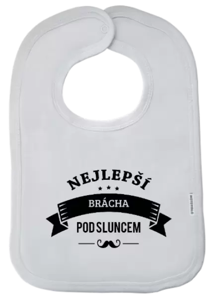 Dětský bryndák Nejlepší brácha pod sluncem, knírek