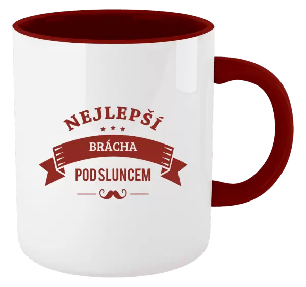 Hrnek Nejlepší brácha pod sluncem, knírek