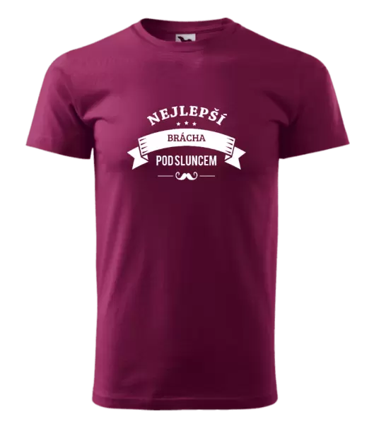 Pánské tričko Nejlepší brácha pod sluncem, knírek