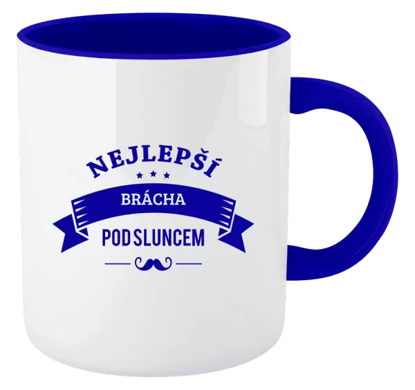 Hrnek Nejlepší brácha pod sluncem, knírek