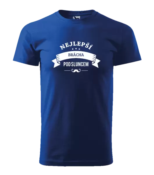 Pánské tričko Nejlepší brácha pod sluncem, knírek
