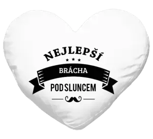 Polštář Nejlepší brácha pod sluncem, knírek