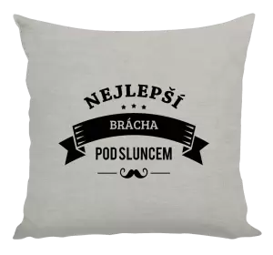 Polštář Nejlepší brácha pod sluncem, knírek