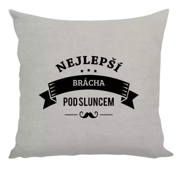 Polštář Nejlepší brácha pod sluncem, knírek