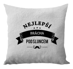 Polštář Nejlepší brácha pod sluncem, knírek