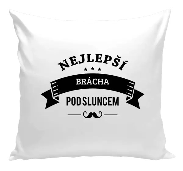 Polštář Nejlepší brácha pod sluncem, knírek