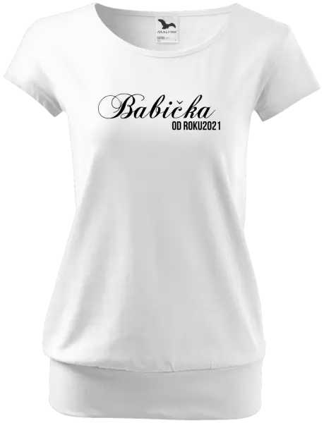 Dámské tričko Babička od roku ...